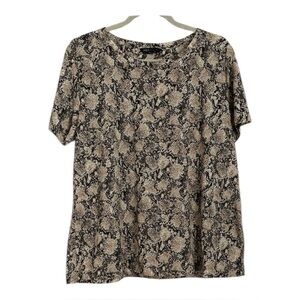 M&S Collection short sleeve top
Multi Browns. Size USA 10